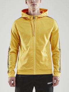 Craft Hoodie Fullzip Pro Control yellow/black Men